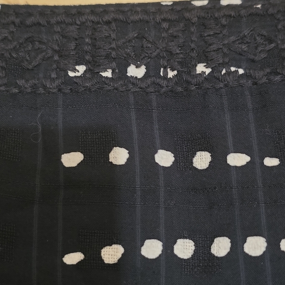 Zara Printed Mini Tunic Dress. Black and white polka dots. Size XXL. - Picture 16 of 16